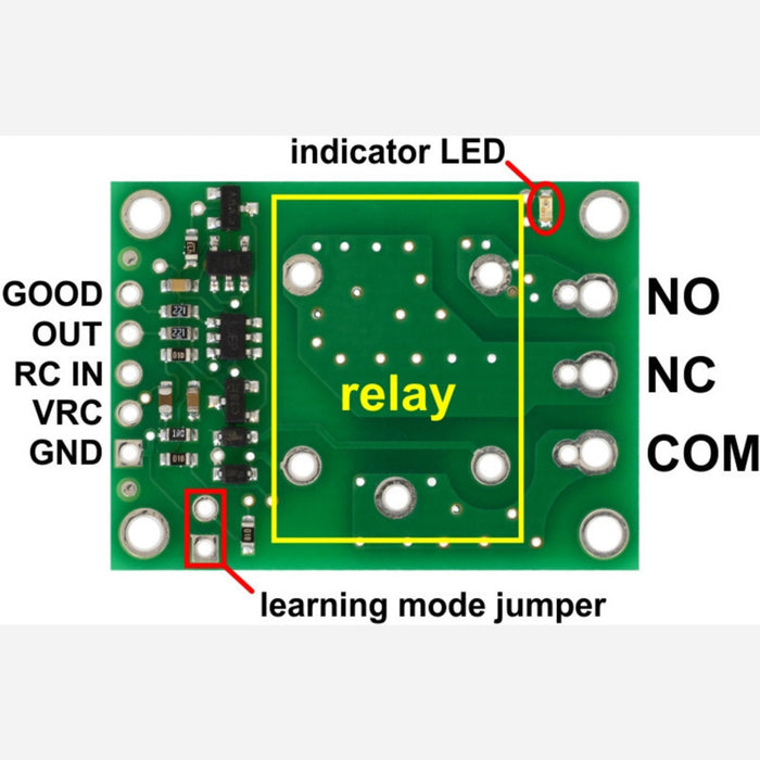 Pololu RC Switch with Relay (Assembled)