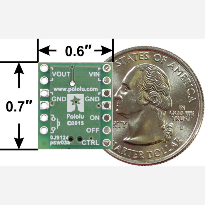 Mini Pushbutton Power Switch with Reverse Voltage Protection, LV