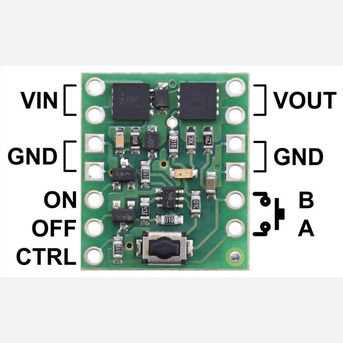 Mini Pushbutton Power Switch with Reverse Voltage Protection, SV