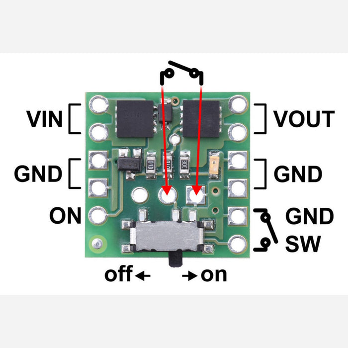 Mini MOSFET Slide Switch with Reverse Voltage Protection, LV