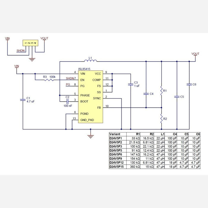 Pololu 1.8V, 500mA Step-Down Voltage Regulator D24V5F1