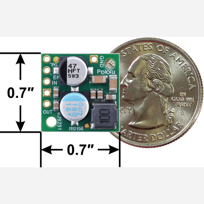 Pololu 12V, 2.2A Step-Down Voltage Regulator D24V22F12