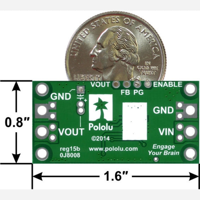 Pololu 5V, 9A Step-Down Voltage Regulator D24V90F5