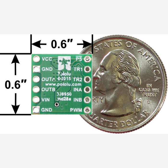 BD65496MUV Single Brushed DC Motor Driver Carrier