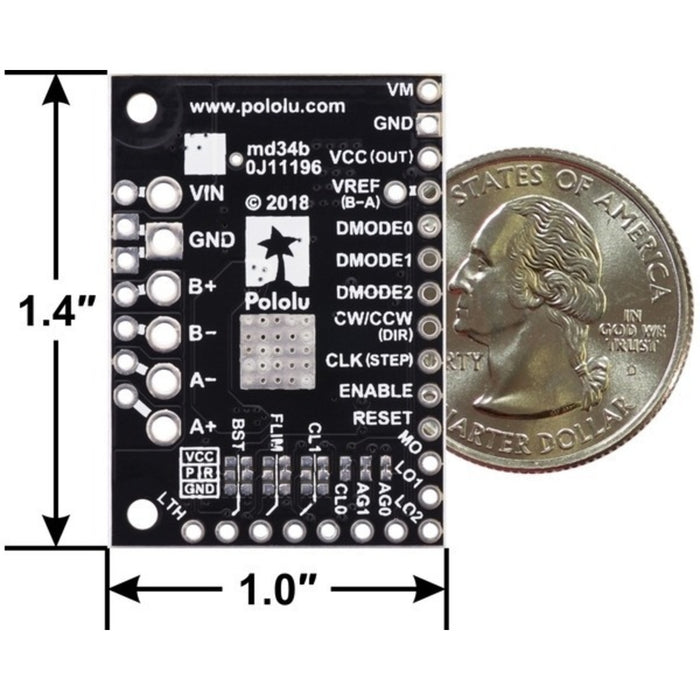 TB67S249FTG Stepper Motor Driver Carrier