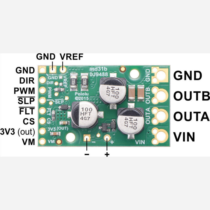 Pololu G2 High-Power Motor Driver 18v25