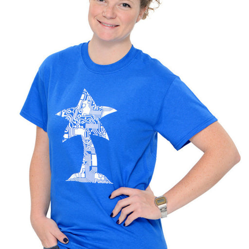 Pololu Circuit Logo T-Shirt: Royal Blue, Youth XS