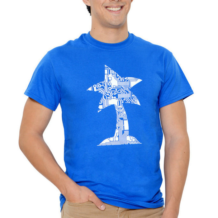 Pololu Circuit Logo T-Shirt: Royal Blue, Youth M