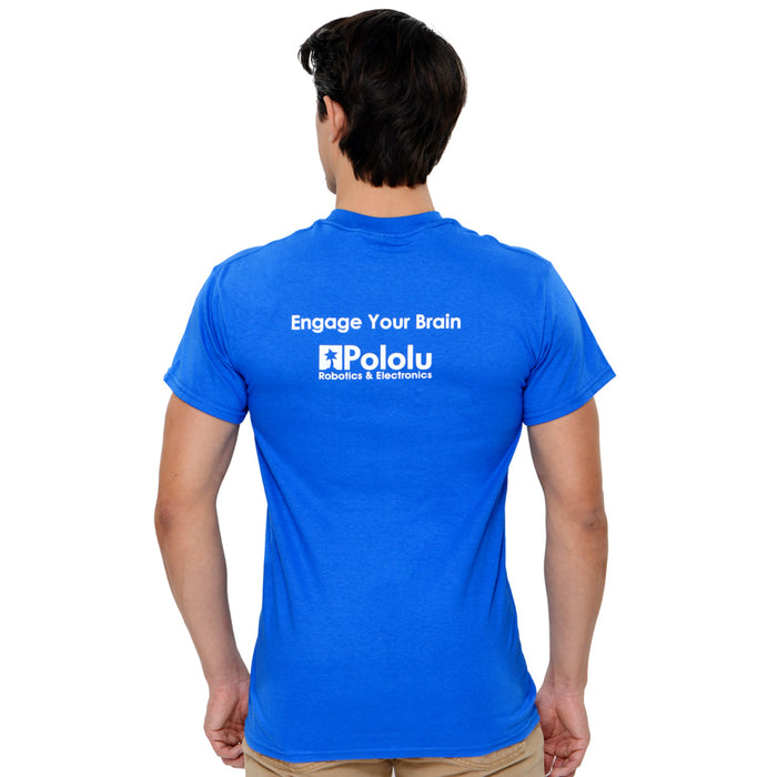 Pololu Circuit Logo T-Shirt: Royal Blue, Adult L