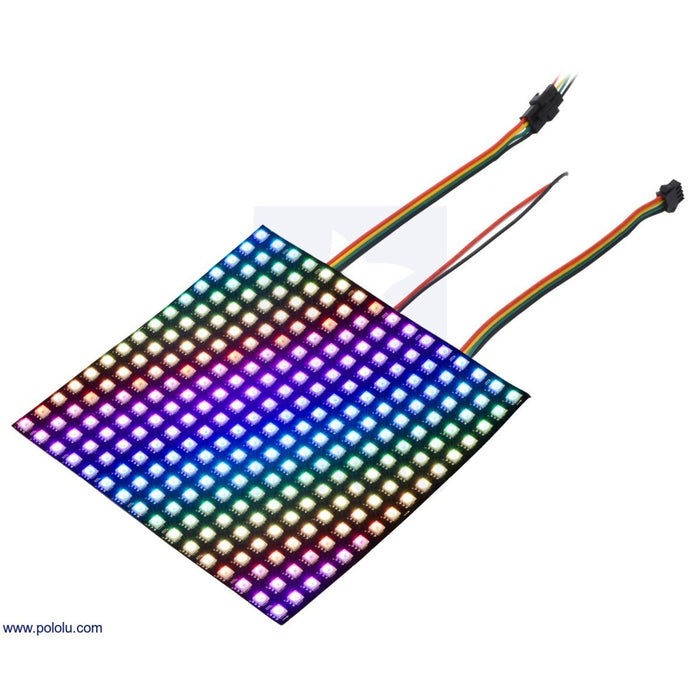 Addressable RGB 8x8-LED Flexible Panel, 5V, 10mm Grid (SK9822)