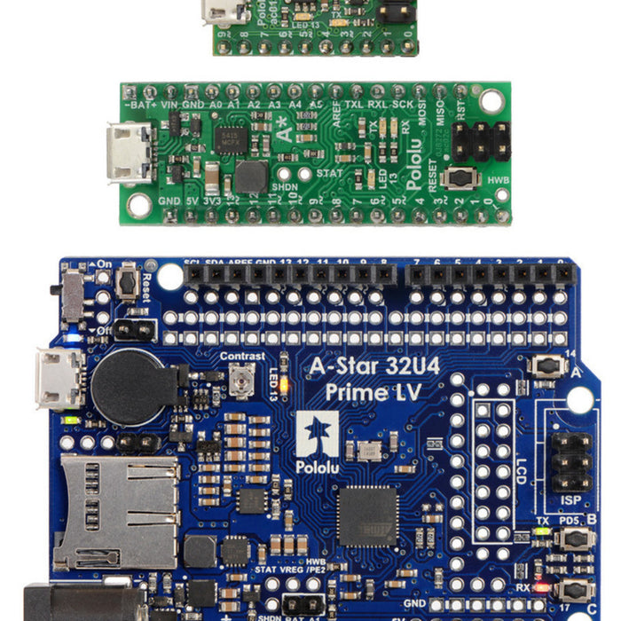 A-Star 32U4 Prime LV microSD (SMT Components Only)