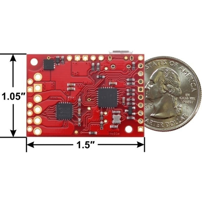 Tic T500 USB Multi-Interface Stepper Motor Controller (Connectors Soldered)