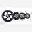 Scooter/Skate Wheel 70x25mm - Black