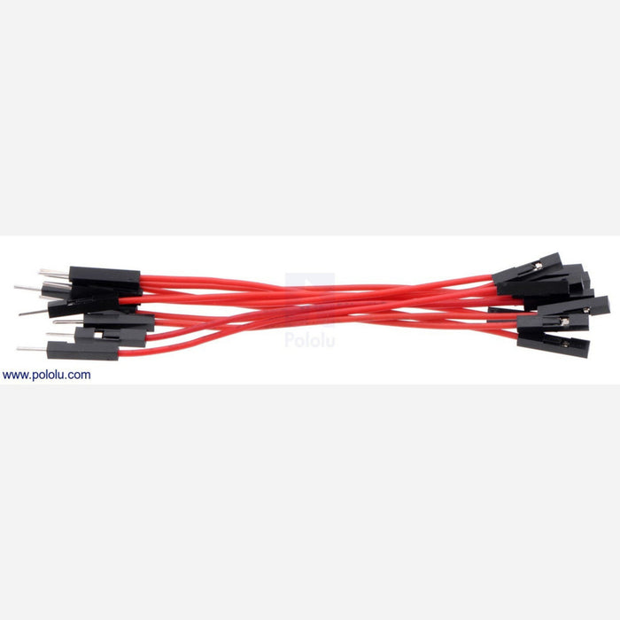 Premium Jumper Wire 10-Pack M-F 3" Red