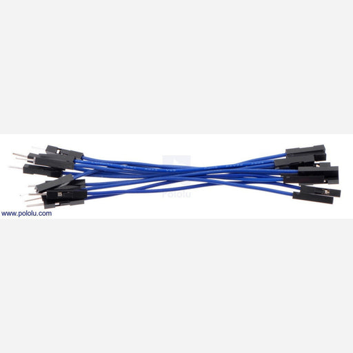 Premium Jumper Wire 10-Pack M-F 3" Blue