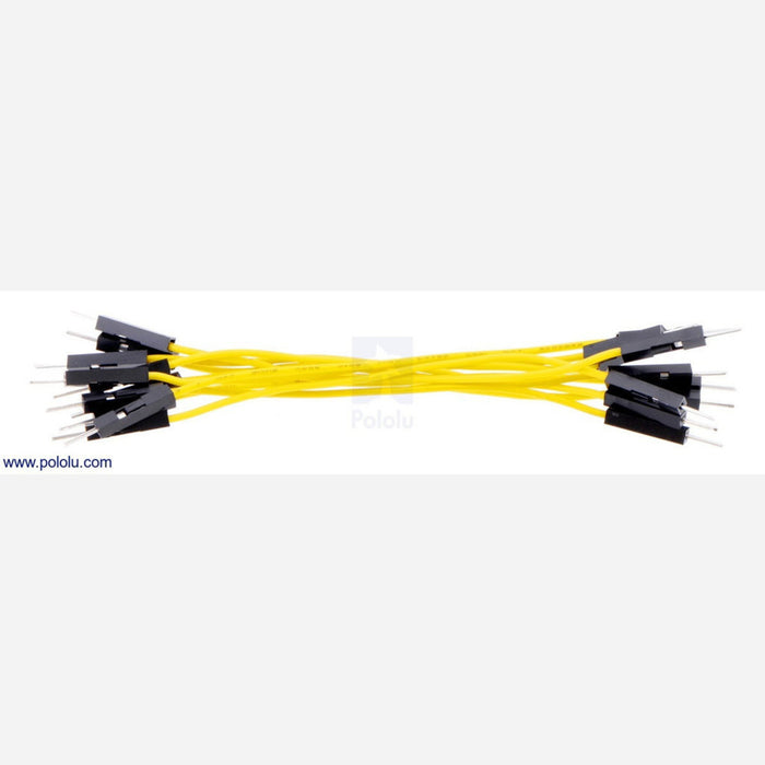 Premium Jumper Wire 10-Pack M-M 3" Yellow