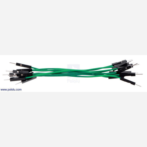 Premium Jumper Wire 10-Pack M-M 3" Green