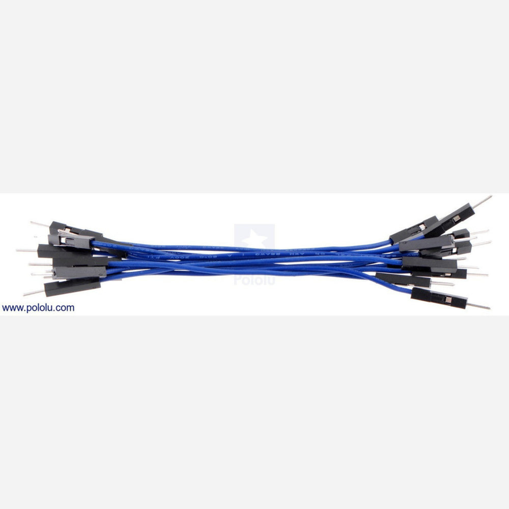 Premium Jumper Wire 10-Pack M-M 3" Blue