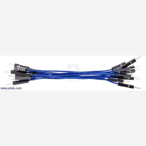 Premium Jumper Wire 10-Pack M-M 3" Blue