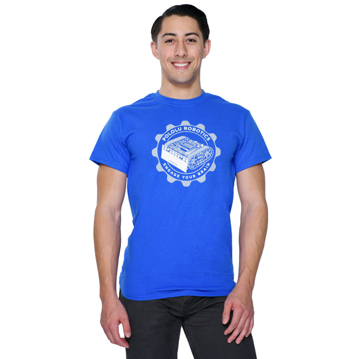 Pololu Zumo T-Shirt: Royal Blue, Youth XS