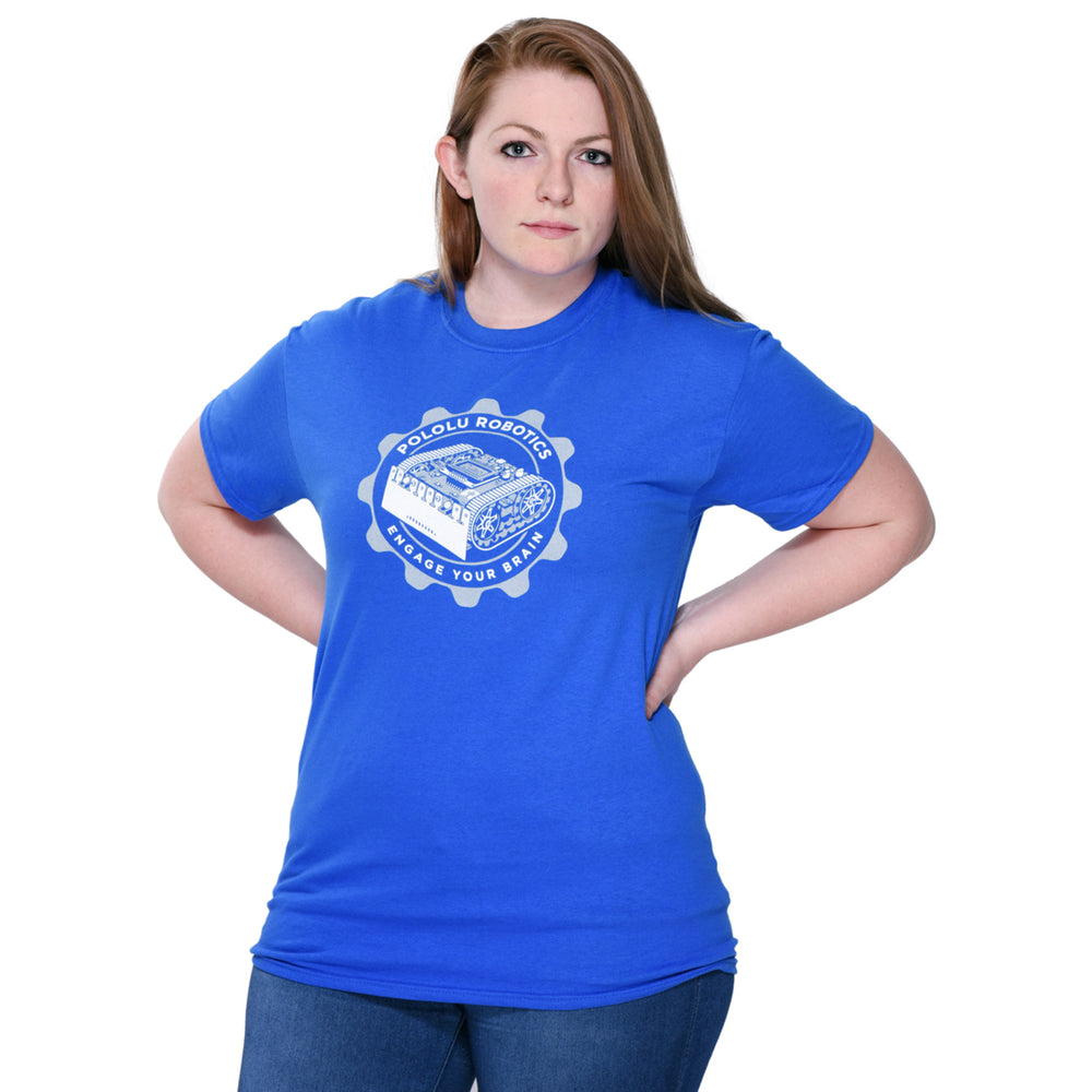 Pololu Zumo T-Shirt: Royal Blue, Youth S