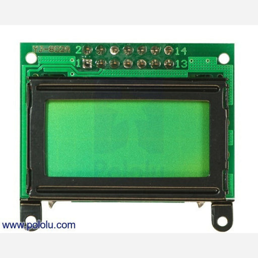 8x2 Character LCD - Black Bezel (Parallel Interface)