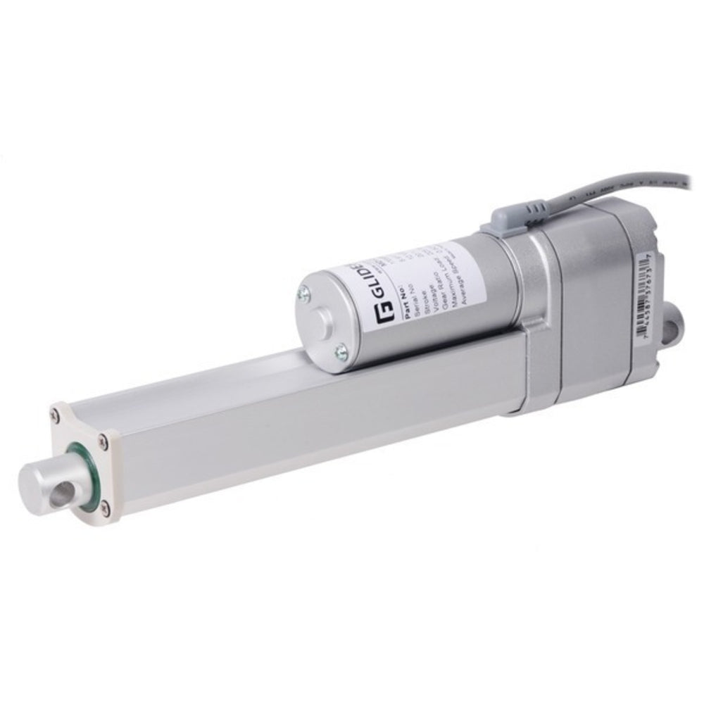 Glideforce MD122006-P Medium-Duty Linear Actuator with Feedback: 100kgf, 6" Stroke, 0.58"/s, 12V