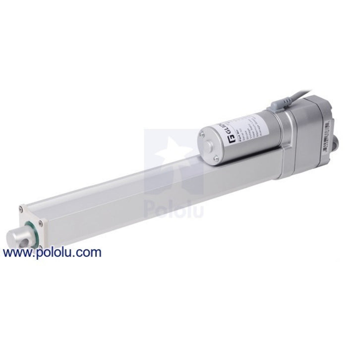 Glideforce MD122010-P Medium-Duty Linear Actuator with Feedback: 100kgf, 10" Stroke, 0.58"/s, 12V