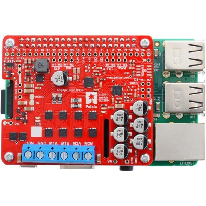 Pololu Dual G2 High-Power Motor Driver for Raspberry Pi - 18v18