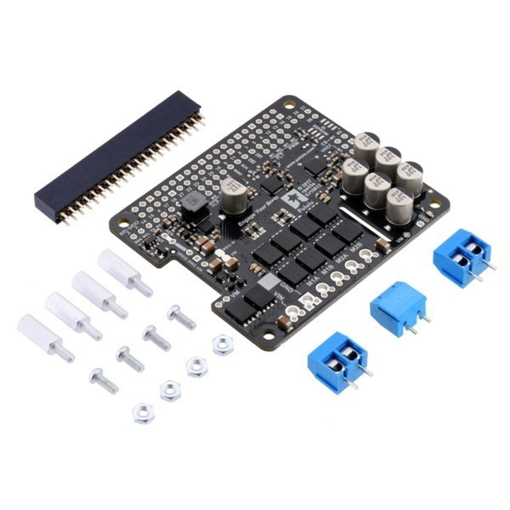 Pololu Dual G2 High-Power Motor Driver 24v18 for Raspberry Pi (Partial Kit)