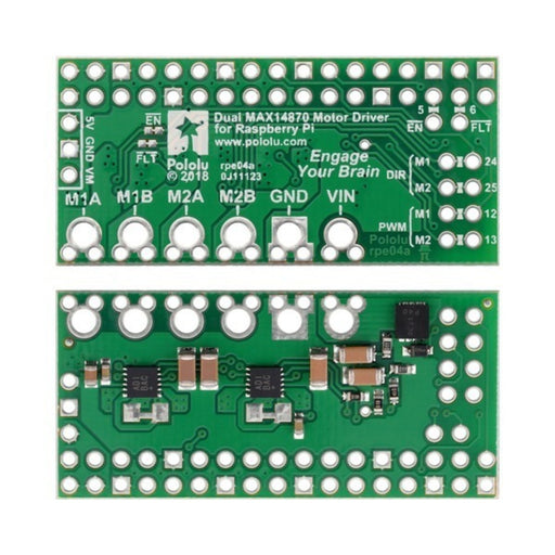 Dual MAX14870 Motor Driver for Raspberry Pi (Assembled)