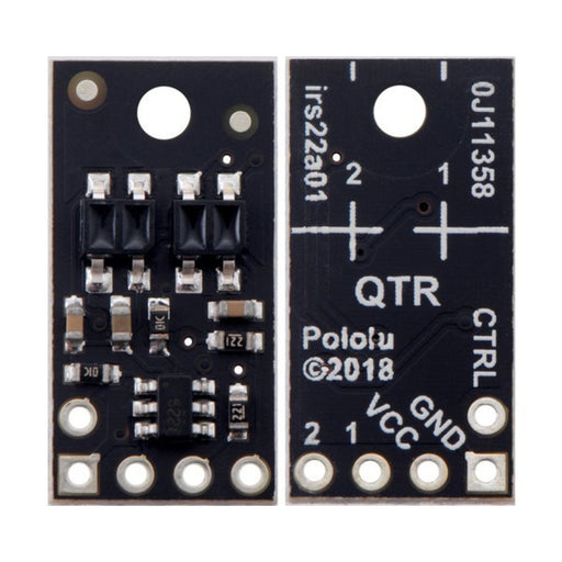 QTR-HD-02RC Reflectance Sensor Array: 2-Channel, 4mm Pitch, RC Output