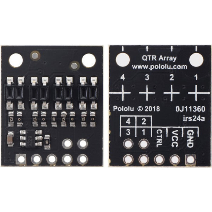 QTR-HD-04A Reflectance Sensor Array: 4-Channel, 4mm Pitch, Analog Output