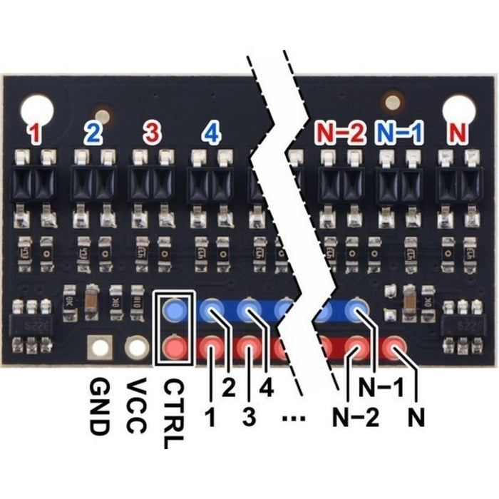 QTR-HD-15A Reflectance Sensor Array: 15-Channel, 4mm Pitch, Analog Output