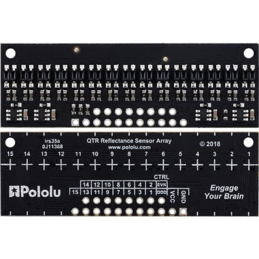 QTR-HD-15A Reflectance Sensor Array: 15-Channel, 4mm Pitch, Analog Output