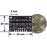 QTR-MD-04A Reflectance Sensor Array: 4-Channel, 8mm Pitch, Analog Output