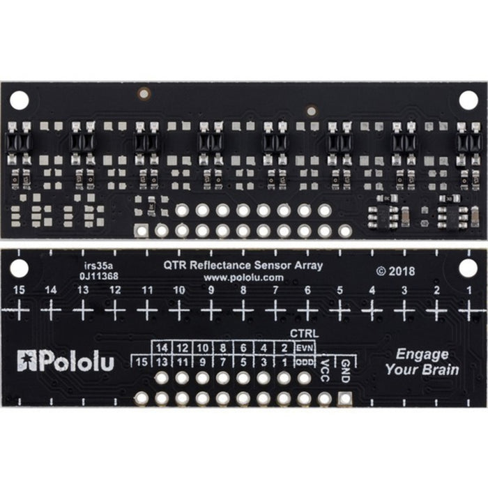 QTR-MD-08A Reflectance Sensor Array: 8-Channel, 8mm Pitch, Analog Output