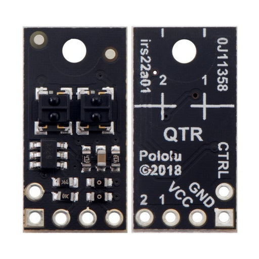 QTRX-HD-02A Reflectance Sensor Array: 2-Channel, 4mm Pitch, Analog Output, Low Current