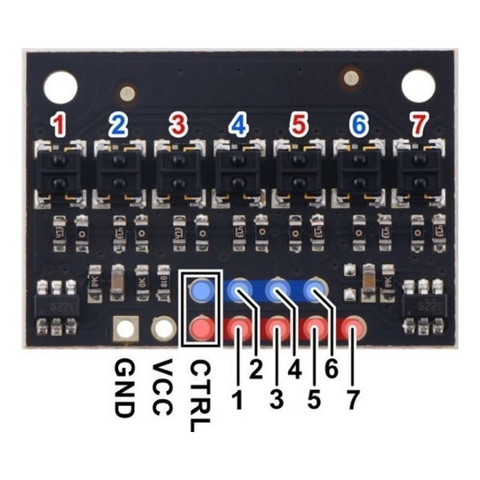 QTRX-HD-07A Reflectance Sensor Array