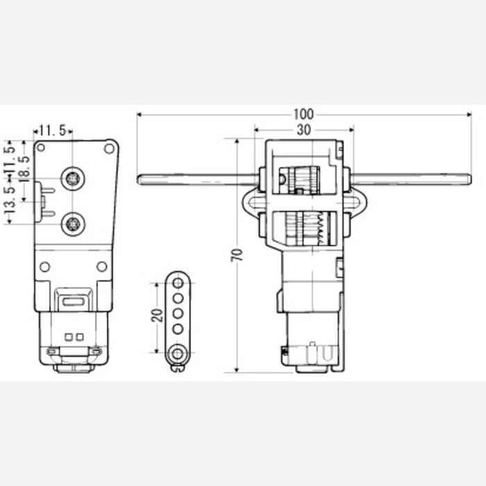 Tamiya 70093 3-Speed Crank-Axle Gearbox Kit