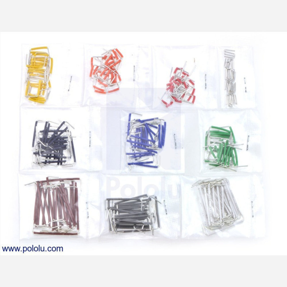 250-Piece Short Jumper Wire Kit without Case (wires up to 1-inch long)