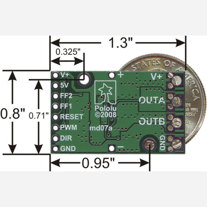 Pololu High-Power Motor Driver 18v15