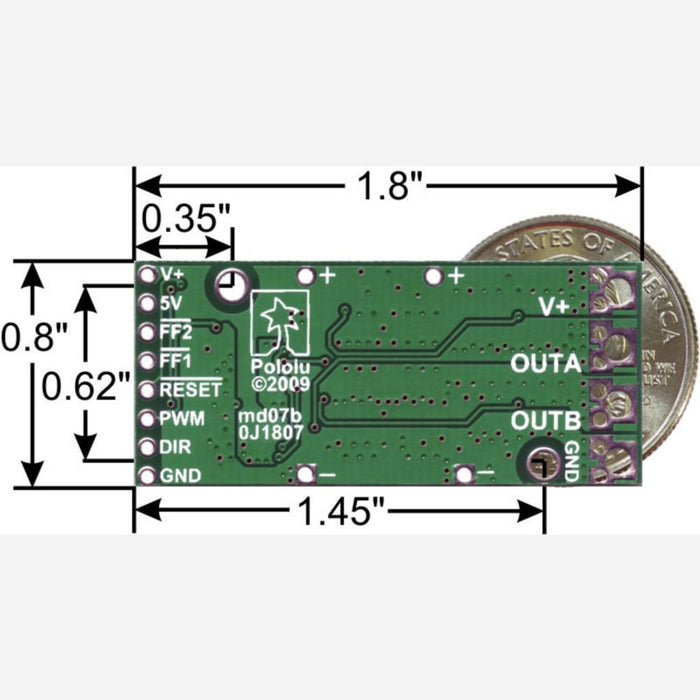 Pololu High-Power Motor Driver 18v25