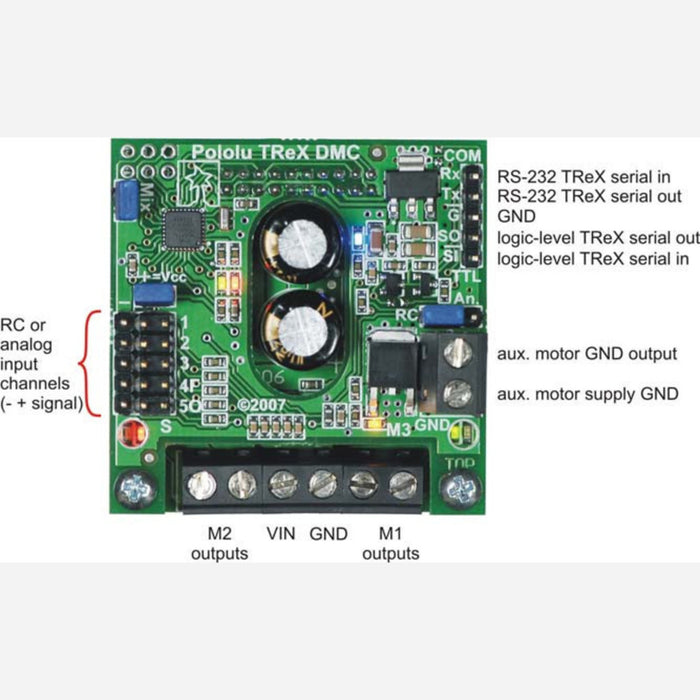 Pololu TReX Dual Motor Controller DMC01