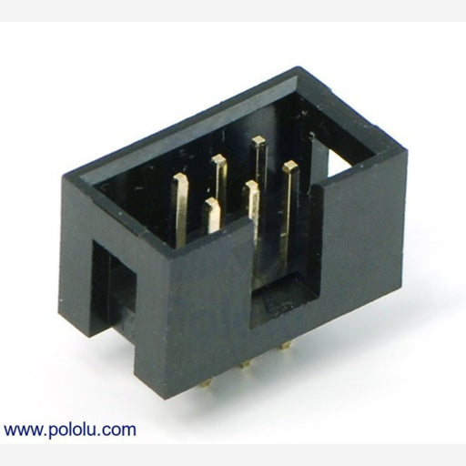 Shrouded Box Header: 2×3-Pin, 0.100" (2.54 mm) Male