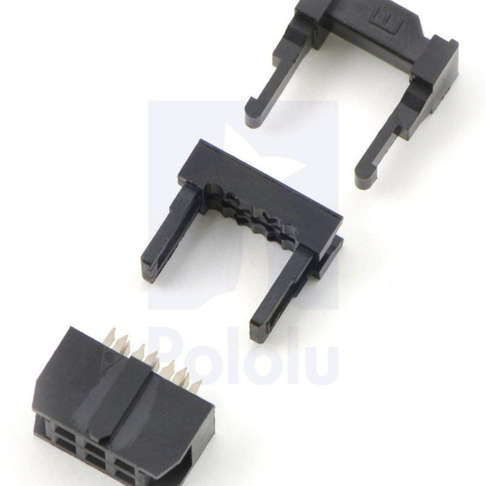 IDC socket: 2x3-Pin, 0.100" (2.54 mm) Female