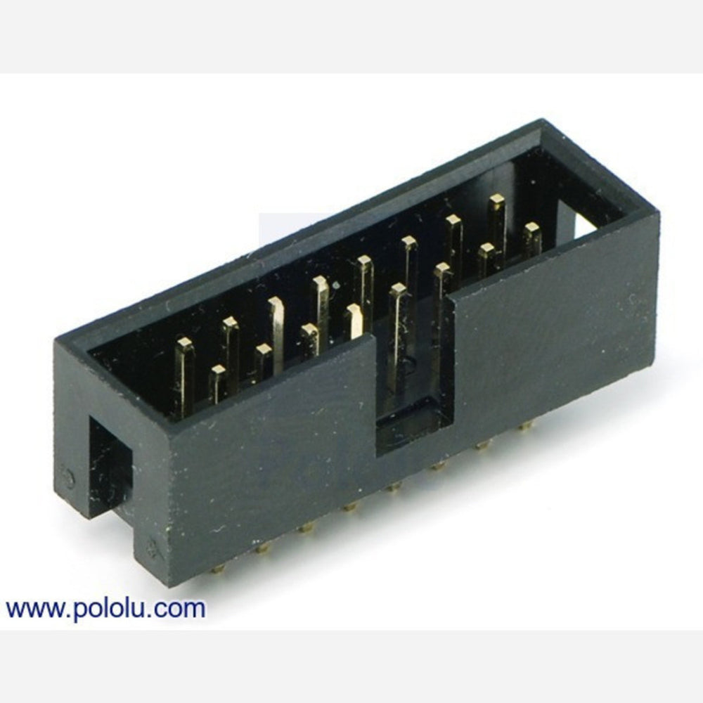 Shrouded Box Header: 2×8-Pin, 0.100" (2.54 mm) Male