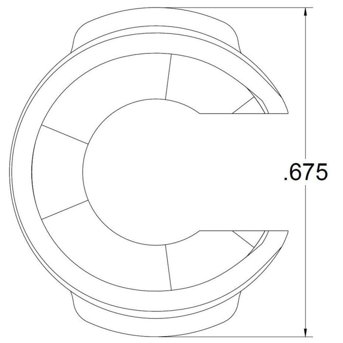 Replacement 3pi Ball Caster with 1/2" Plastic Ball