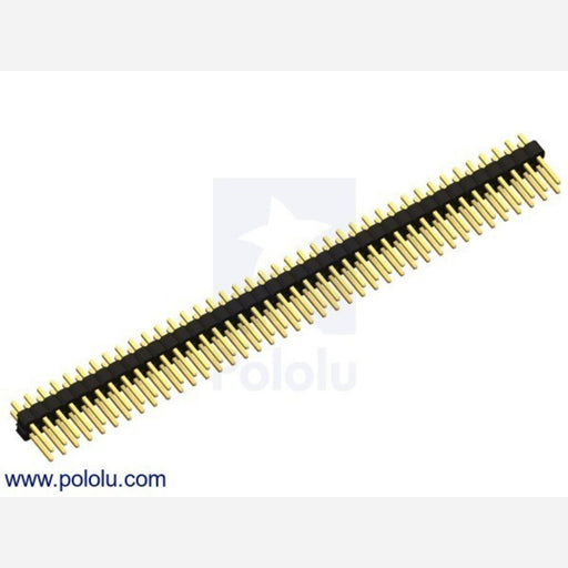 0.100" (2.54 mm) Breakaway Male Header: 2x40-Pin, Straight