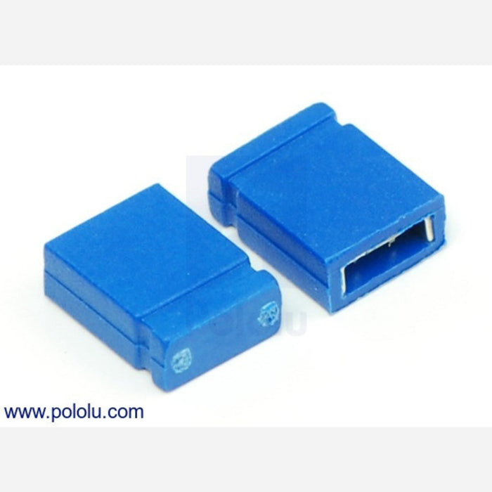 0.100" (2.54 mm) Shorting Block: Blue, Top Closed